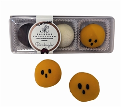 Glutenfri halloween trøffel romkugler - 3 stk